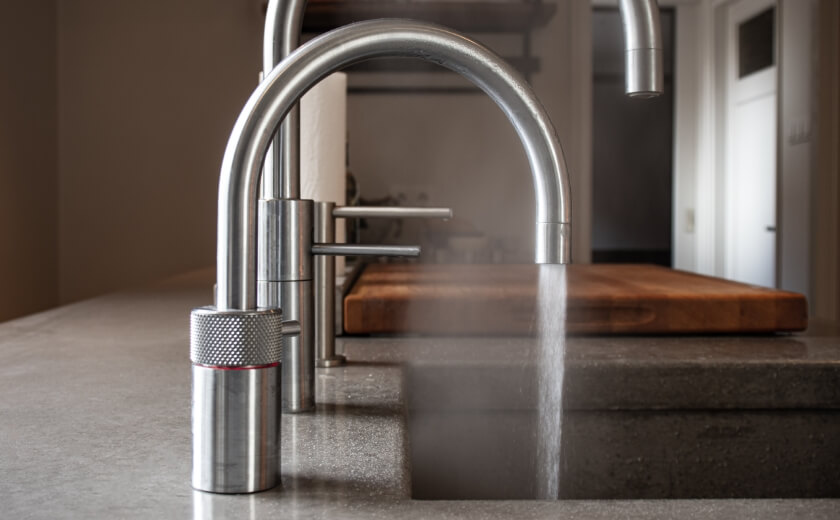 A boiling water tap is time and energy efficient